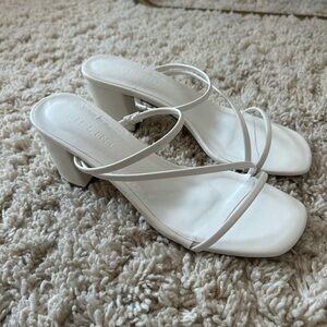 Billy J Billini Women's White Strappy Heels Sandals Yazmin